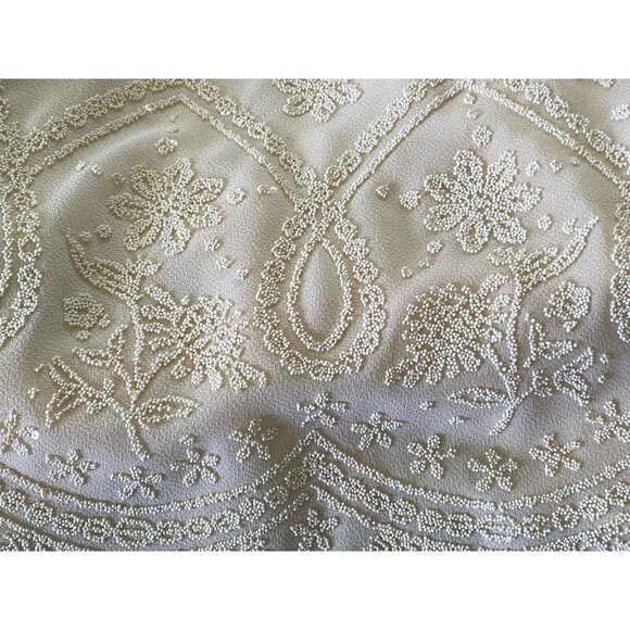 Vintage Top Choice Fashion Beaded Embellished Ivory Blouse Tag Sz XXL Fits L USA - Picture 12 of 16